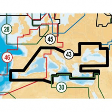 Navionics 43XG - Mediterranean Sea & Black Sea - SD Card 43XG/MSD