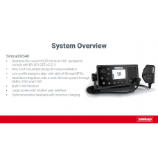 RS40 VHF Marine Radio, DSC, AIS-RX, GPS