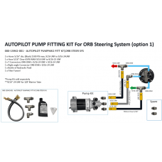 Autopilot pump fitting kit for ORB steering system